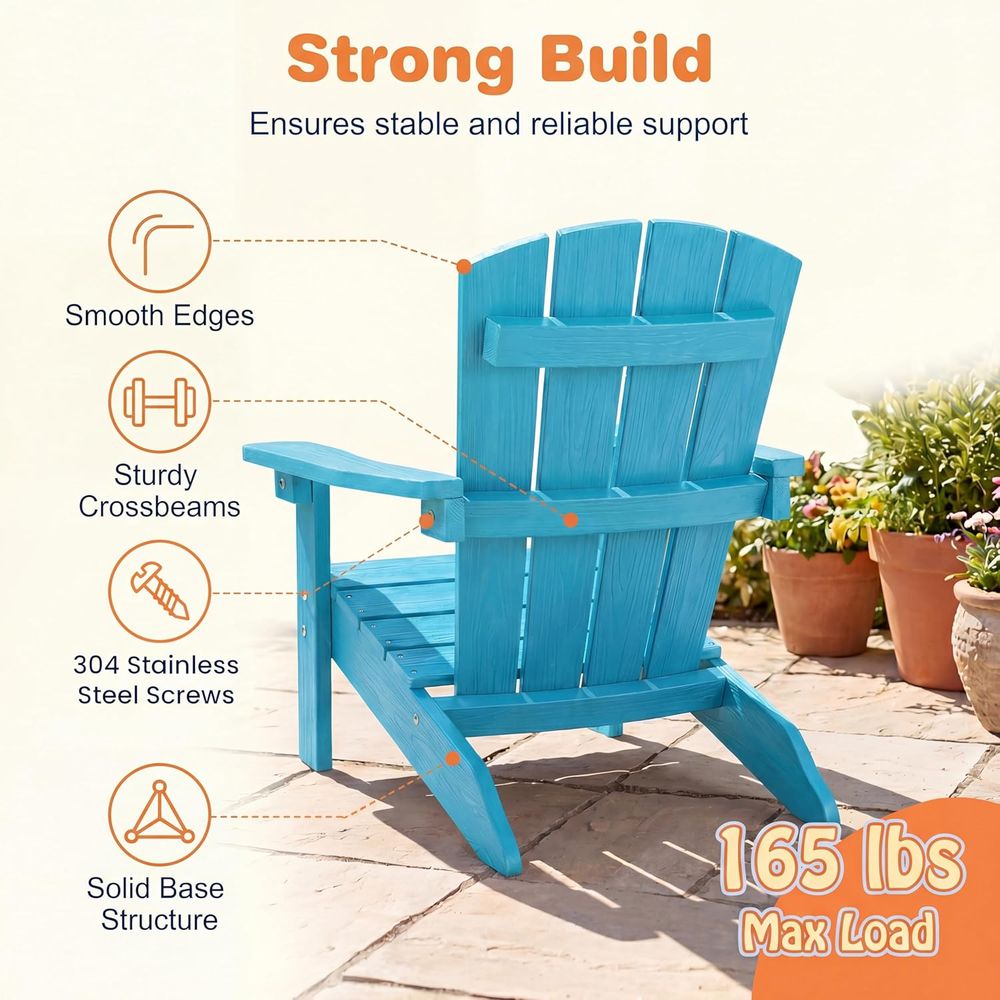 Set of 4 Kids Plastic Lawn Cha - Kids Outdoor Lawn Chair 리뷰 및 가격